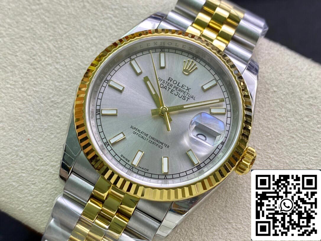 Rolex Datejust 126233 36MM 1:1 Melhor Edição EW Factory Ouro Amarelo