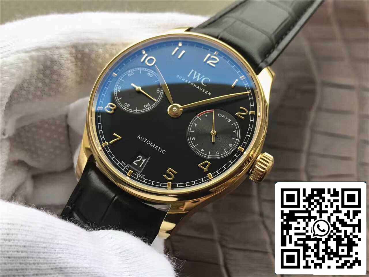 IWC Portugieser IW500101 1:1 Meilleure édition ZF Factory Cadran noir