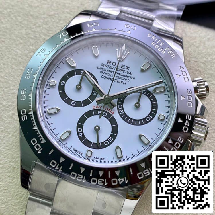 Rolex Cosmograph Daytona M116500LN-0001 1:1 Best Edition Clean Factory quadrante bianco