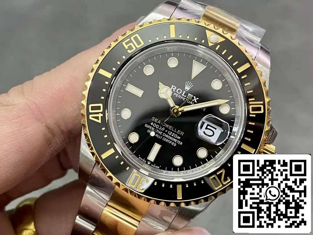 Rolex Sea Dweller M126603-0001 1:1 Meilleure édition VS Or jaune d'usine