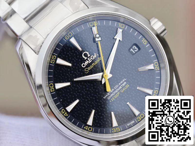 Omega Seamaster Aqua Terra 231.10.42.21.03.004 150M “James Bond” Stainless Steel 1:1 Best Edition Stainless Steel Bracelet Swiss ETA8500 Blue textured dial