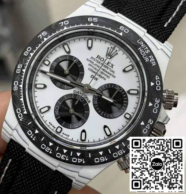 Rolex Daytona 1:1 Best Edition Diw Factory NTPT Carbonfaser weißes Zifferblatt