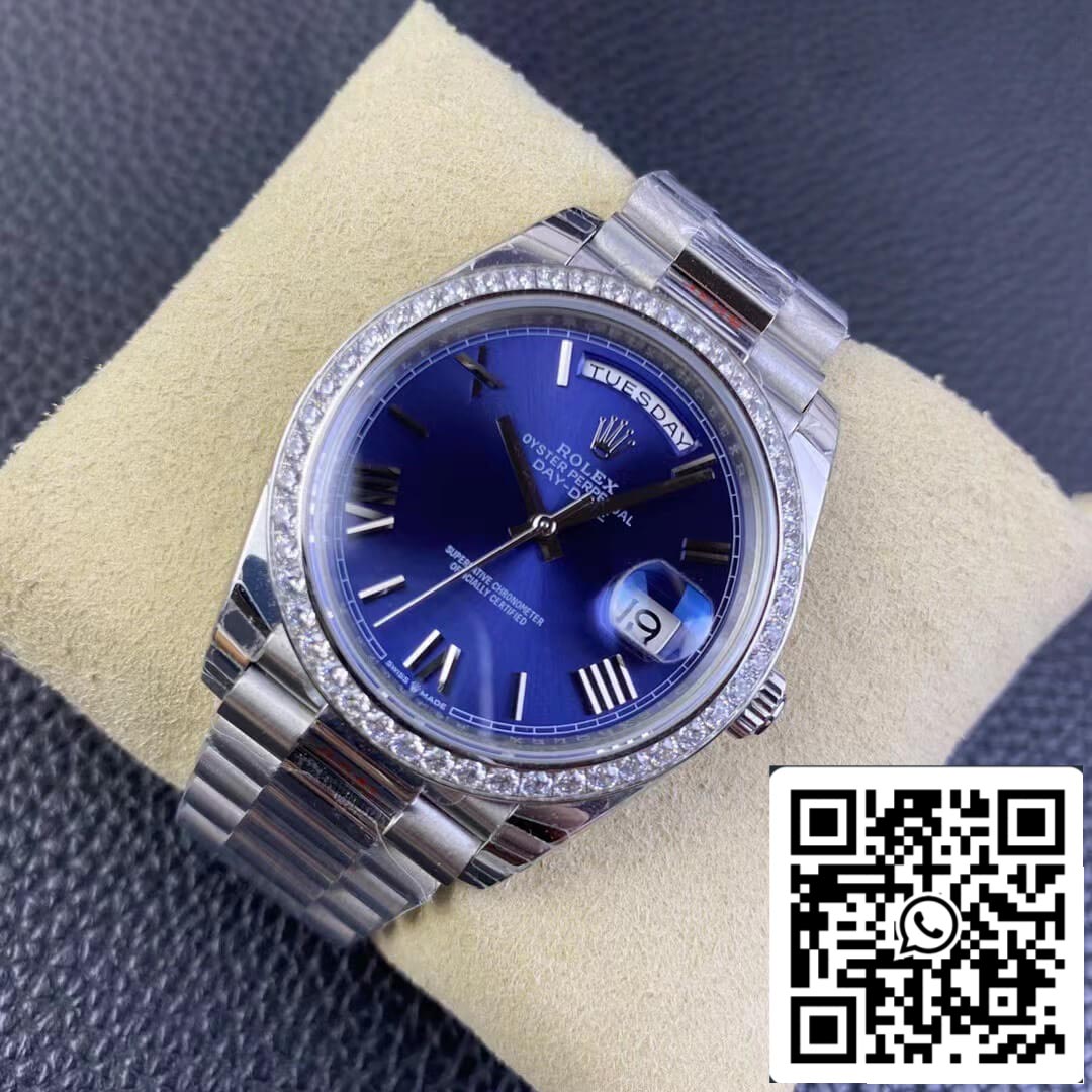 Rolex Day Date 228349RBR-0005 1:1 Meilleure édition EW Factory Cadran bleu