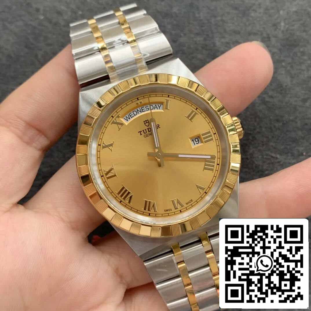 Replica Tudor Royal M28603-0004 Day Date V7 Factory Yellow Gold