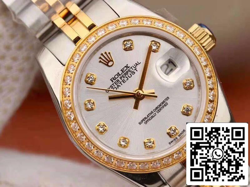 Rolex Lady Datejust 28MM 1:1 Best Edition Movimento svizzero NH05 Quadrante argentato