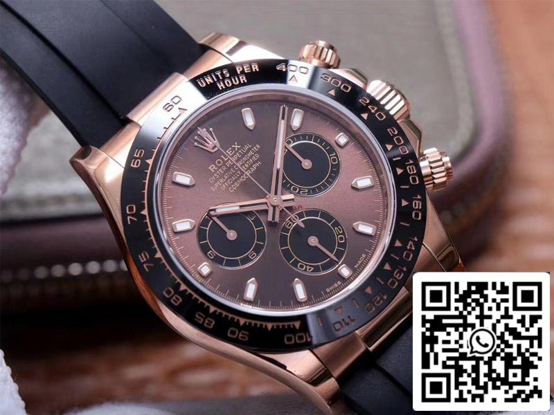 Rolex Daytona M116515LN-0041 1:1 Meilleure édition Noob Factory Cadran Chocolat Suisse ETA4130