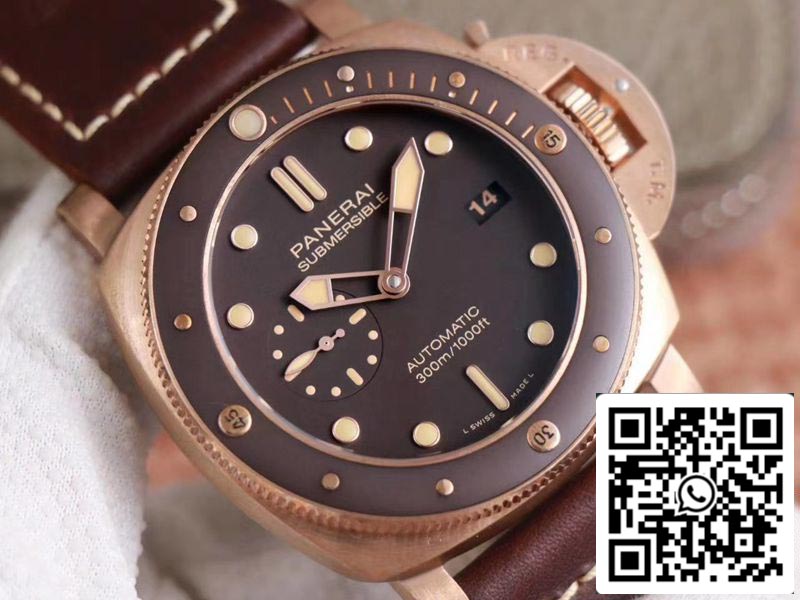 Panerai Submersible PAM00968 1:1 Best Edition VS Factory Brown Dial Swiss P9010