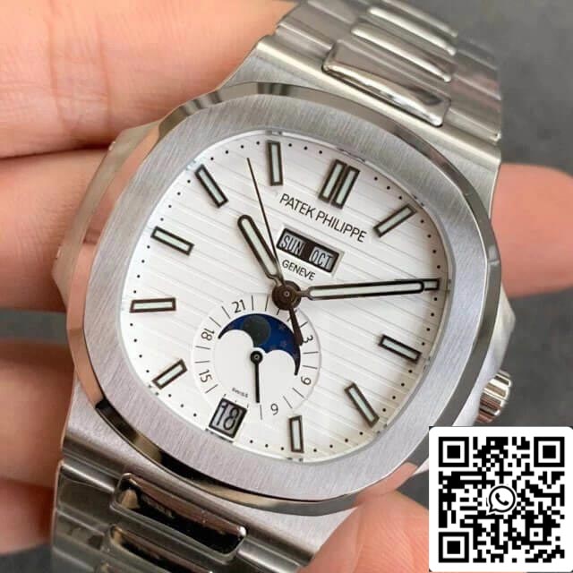 Patek Philippe Nautilus 5726/1A-010 1:1 Meilleure édition GR Factory Cadran blanc