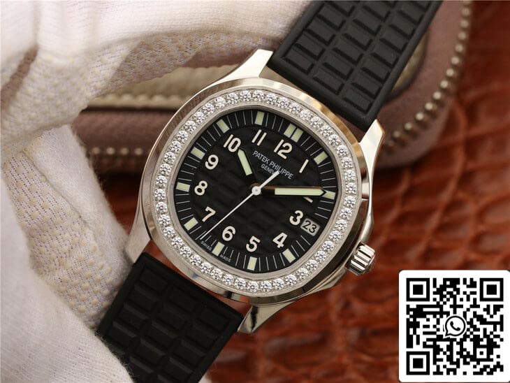 Patek Philippe Aquanaut 5067A-001 1:1 Melhor Edição PPF Factory Diamond Black Dial