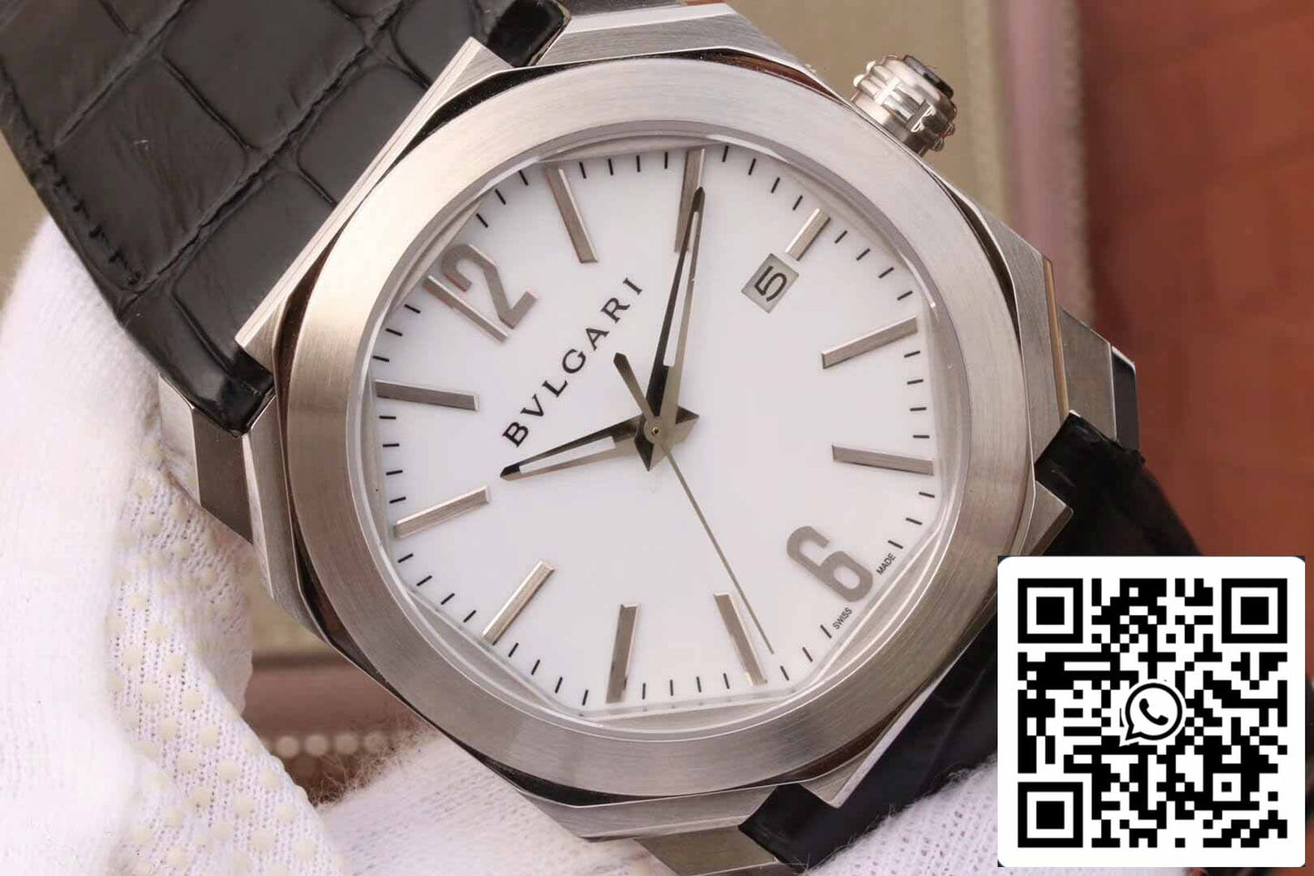 Bvlgari Octo 102779 OC41C6SLD 1:1 Meilleure édition Cadran blanc