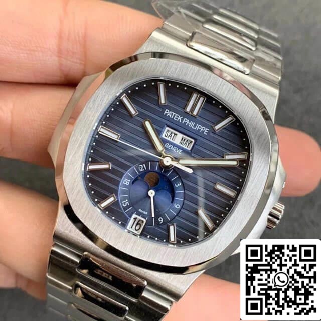 Patek Philippe Nautilus 5726/1A-014 1:1 Meilleure édition GR Factory Cadran bleu