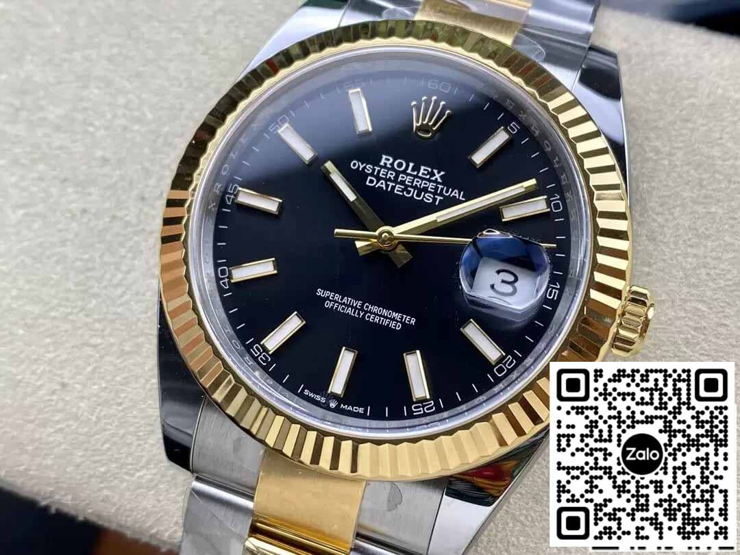 Rolex Datejust 41MM M126333-0013 1:1 Best Edition Clean Factory schwarzes Zifferblatt