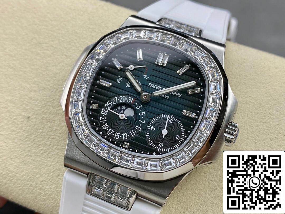 Patek Philippe Nautilus 5712GR 1:1 Meilleure édition GR Factory Bracelet en caoutchouc