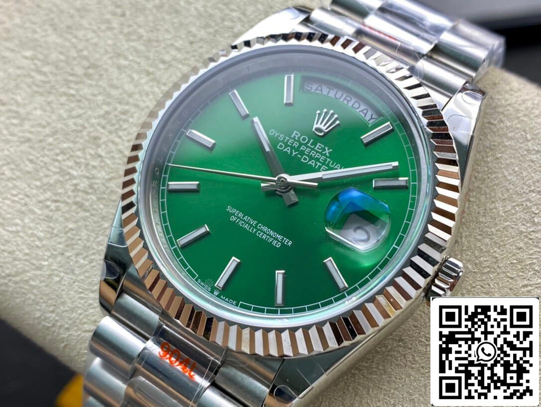 Rolex Day Date 40MM 1:1 Meilleure édition GM Factory Cadran vert