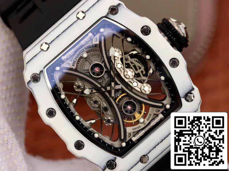 Richard Mille Pablo Mac Donough RM53-01 1:1 Best Edition Swiss ETA Imported mechanical movement Skeleton Dial Black rubber strap