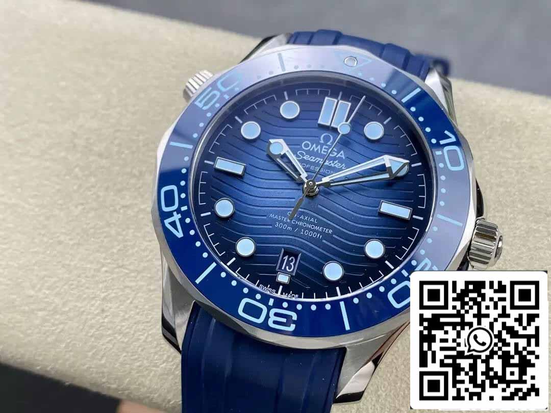 Omega Seamaster Diver 300M 210.32.42.20.03.002 Summer Blue  1:1 Best Edition VS Factory Rubber Strap