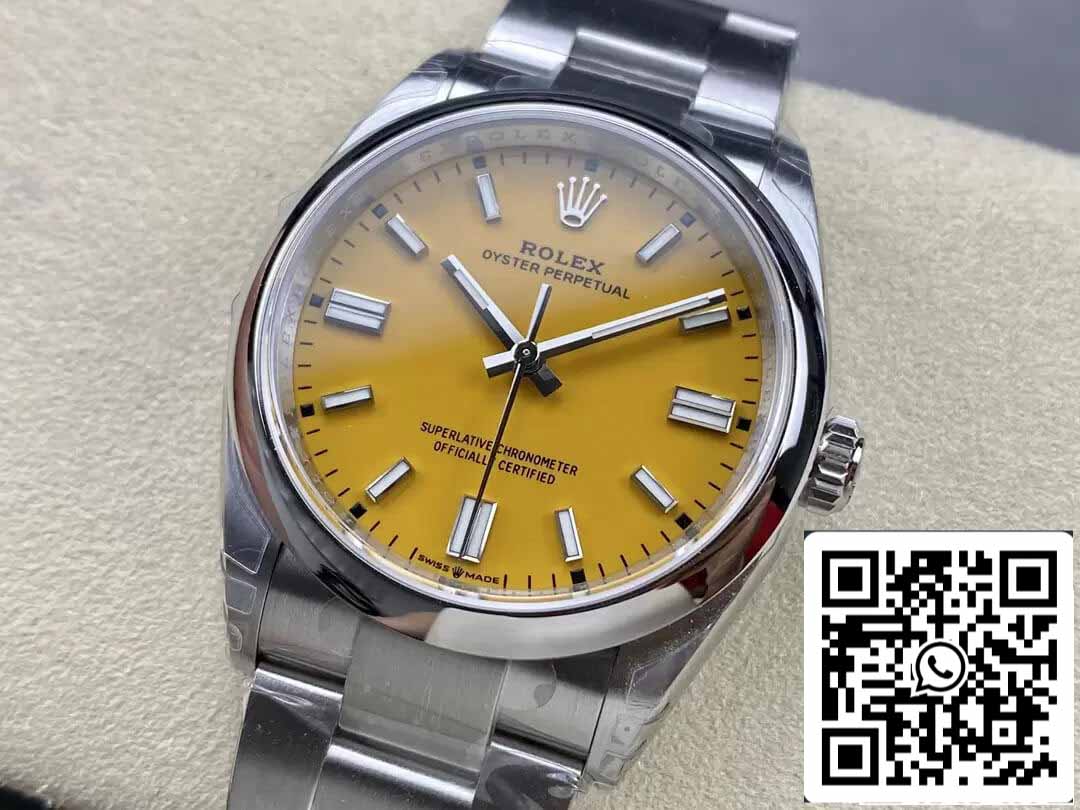 Rolex Oyster Perpetual M126000-0004 36MM 1:1 Best Edition VS Factory Yellow Dial