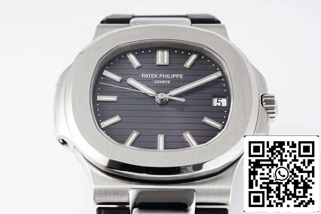 Patek Philippe Nautilus 5711 1:1 Meilleure édition PPF Factory Bracelet en caoutchouc noir