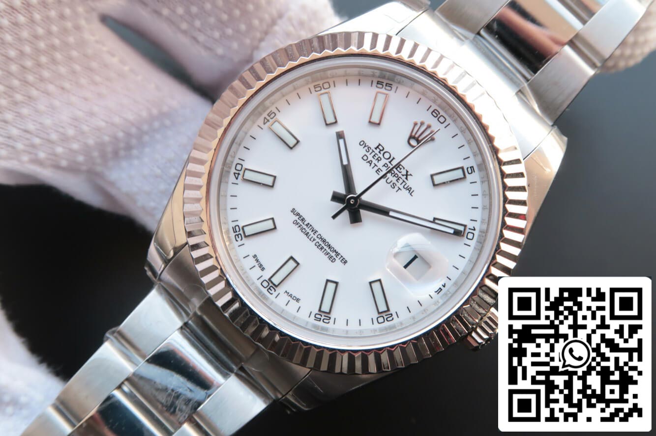 Rolex Datejust M126334-0009 1:1 Meilleure édition EW Factory Cadran blanc