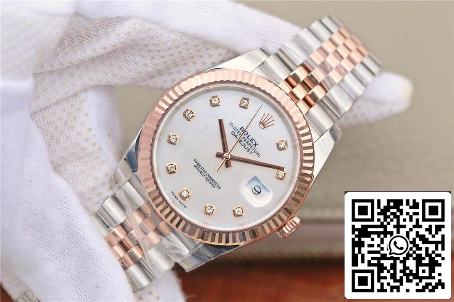 Rolex Datejust M126331-0014 1:1 Meilleure édition EW Factory Cadran en nacre en or rose