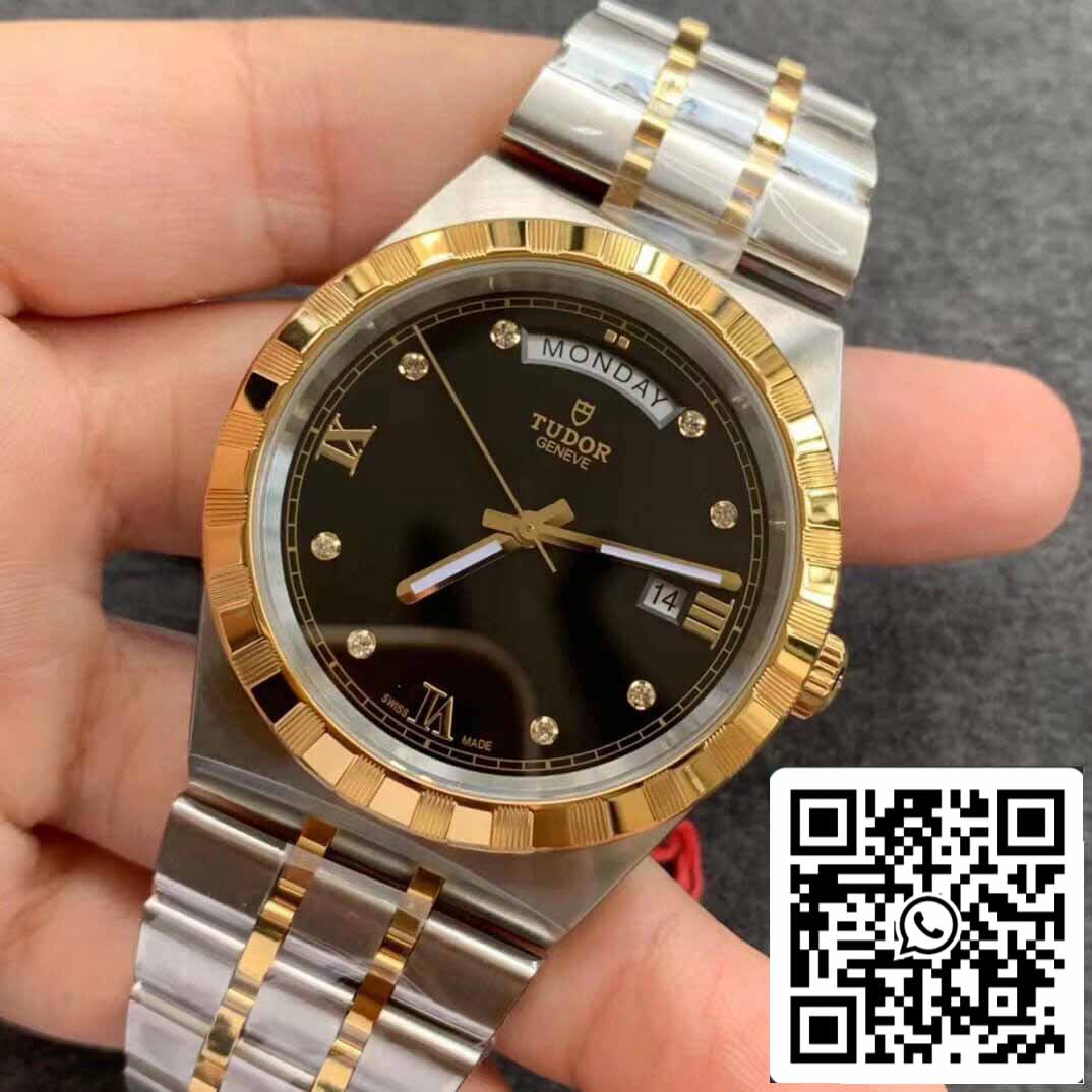 Réplica Tudor Royal M28603-0005 1:1 Melhor Edição V7 Factory Demi Gold