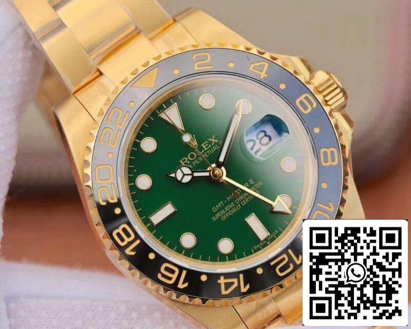 Rolex GMT Master II 116718LN 40mm EW Factory Mechanical Watches 1:1 Best Edition Swiss ETA2836 Green Dial