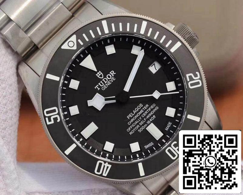 Tudor Pelagos M25600TN-0001 1:1 Melhor Edição XF Factory V4 Mostrador Preto