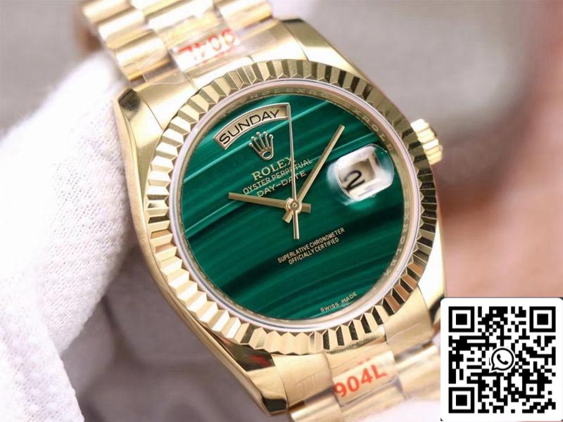 Rolex Day Date President 18238 1:1 Best Edition Malachite Green Dial Swiss Movement