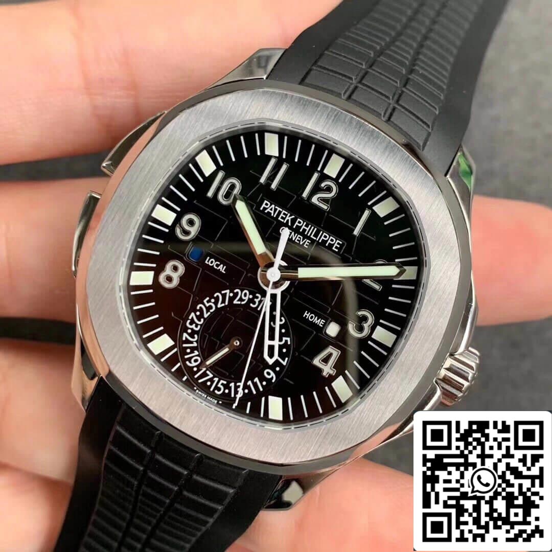 Patek Philippe Aquanaut 5164A-001 1:1 Mejor edición GR Factory esfera negra