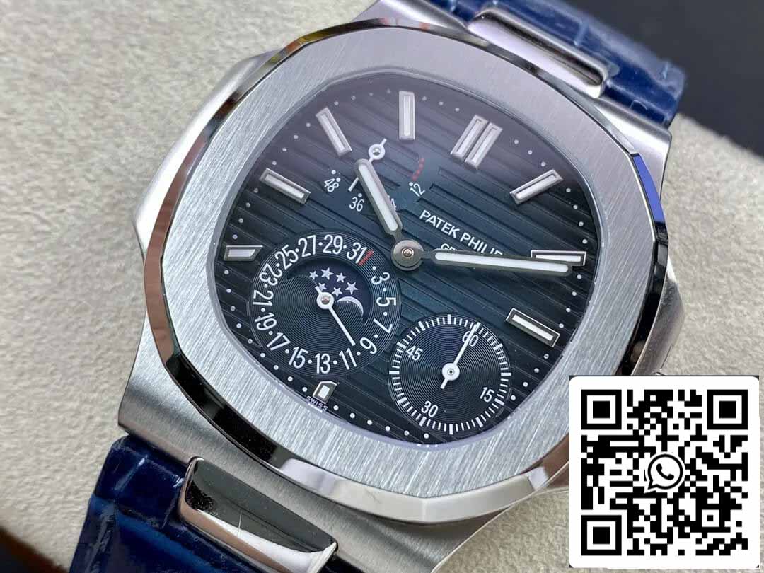 Patek Philippe Nautilus 5712 1:1 Best Edition GR Factory Blue Leather Strap