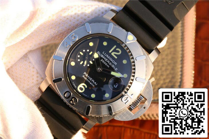 Panerai Submersible PAM 00194 1:1 Meilleure édition VS Cadran noir d'usine