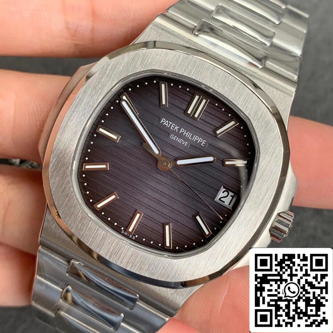 Patek Philippe Nautilus 5711 1:1 Mejor Edición PPF Factory V4 Esfera Gris Suizo ETA324