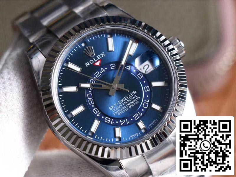 Rolex Sky Dweller M326934-0003 Meilleure édition 1:1 Noob Factory Cadran bleu