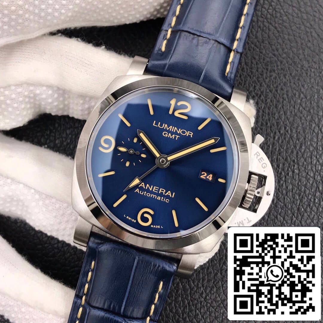 Panerai Luminor GMT PAM01033 1:1 Meilleure édition VS Factory Cadran bleu foncé