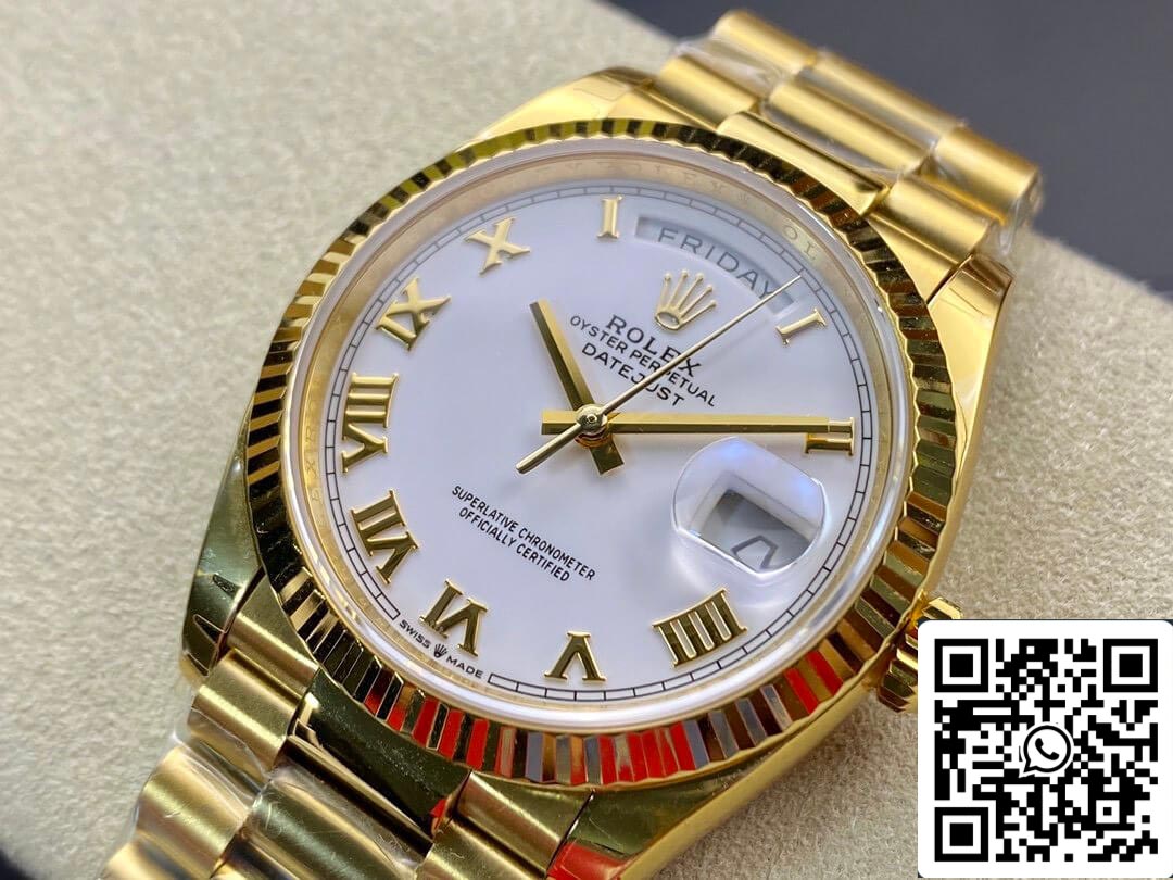 Rolex Day Date M128238 1:1 Meilleure édition EW Factory Échelle romaine Suisse ETA3255