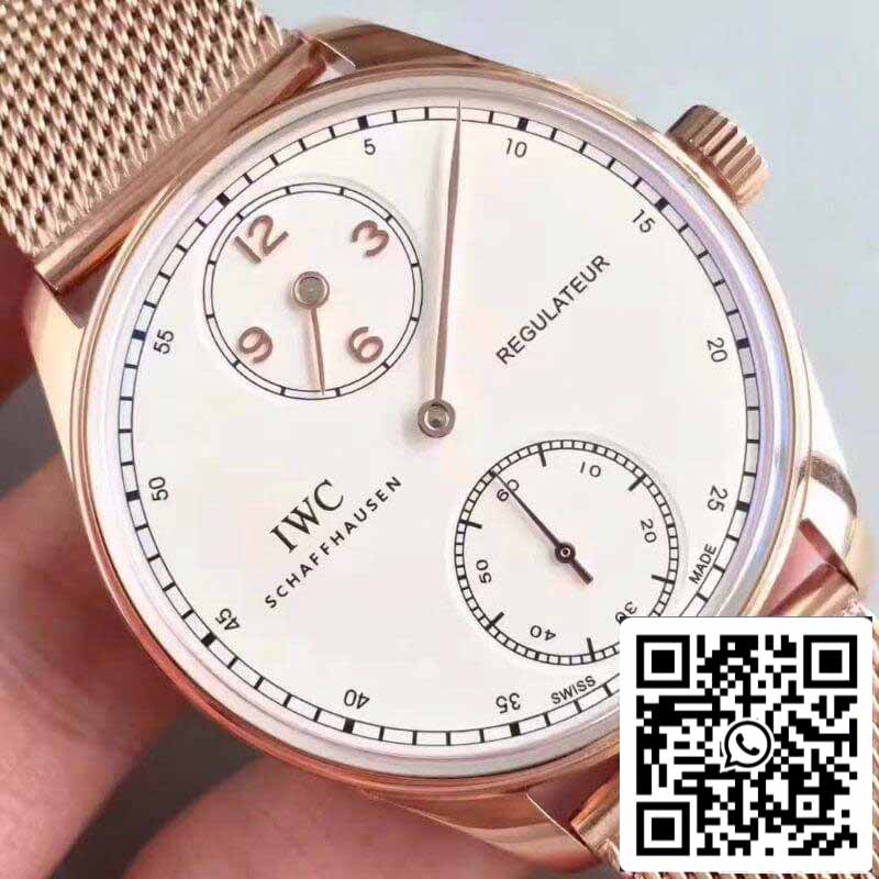 IWC Portugués IW544402 YL Factory 1:1 Mejor Edición Suizo ETA98245 Esfera Blanca