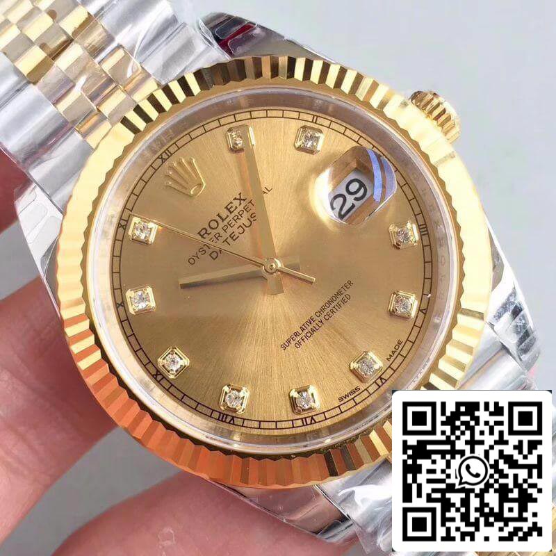 Rolex Datejust II M126333-0012 EW Factory 1:1 Meilleure édition suisse ETA3255 Bracelet en acier inoxydable 410L et or jaune 18 carats