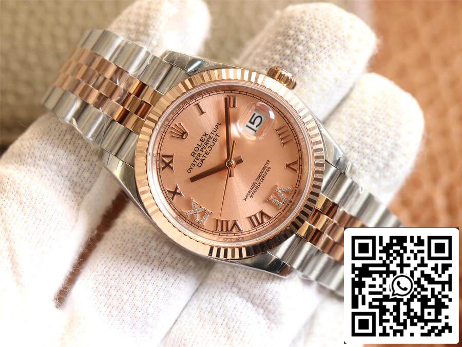 Rolex Datejust M126231-0027 1:1 Meilleure édition EW Factory Or rose