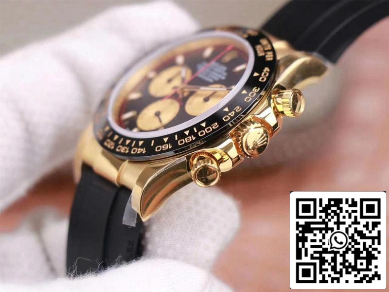 Rolex Daytona M116518LN-0047 1:1 Meilleure édition Noob Factory Cadran noir Suisse ETA4130