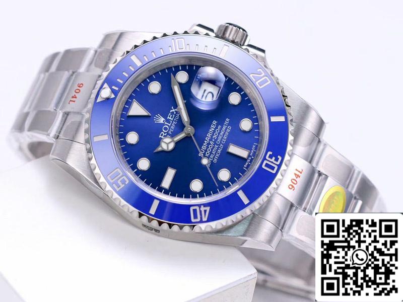 Rolex Submariner 116619LB-97209 1:1 Mejor Edición Noob Factory V12 Esfera Azul Movimiento Suizo