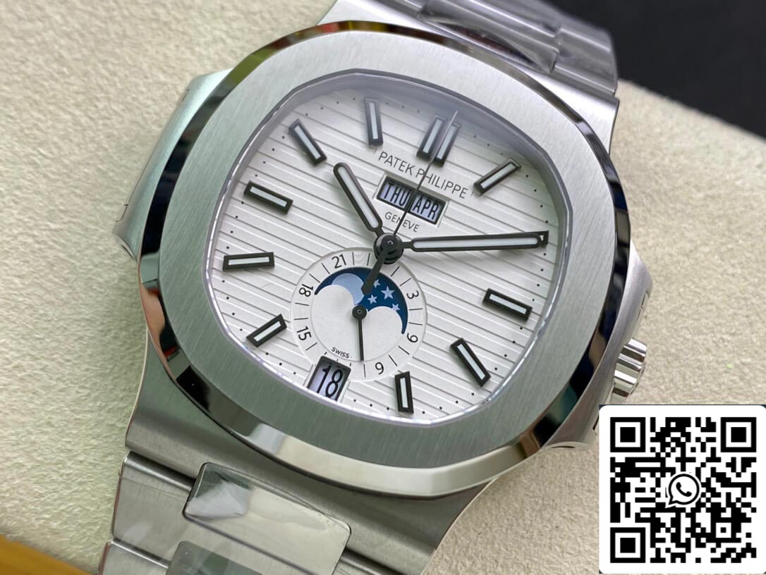 Patek Philippe Nautilus 5726/1A-010 1:1 Meilleure édition PPF Factory Cadran blanc