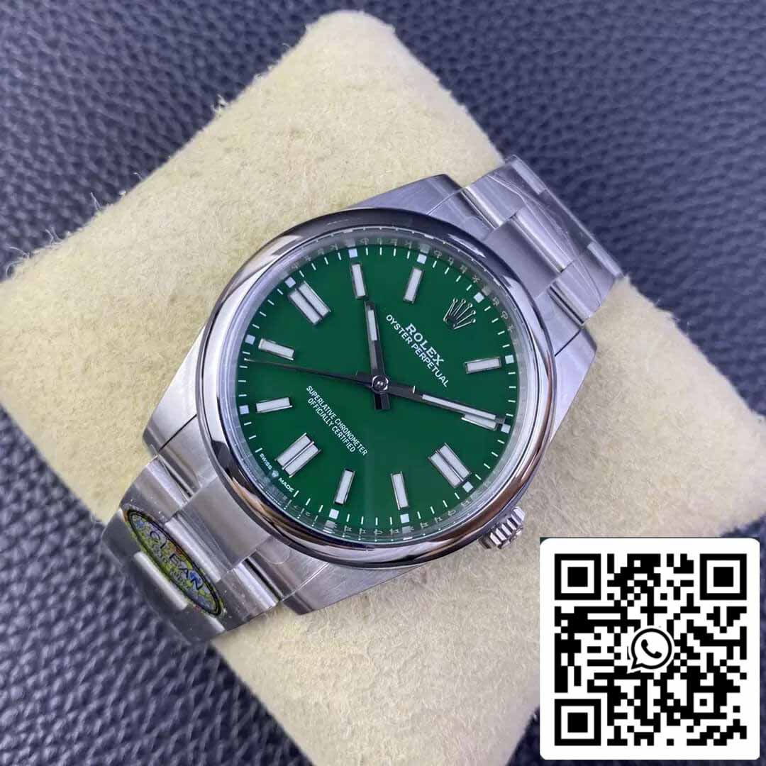 Rolex Oyster Perpetual M124300-0005 41MM 1:1 Best Edition Clean Factory Green Dial