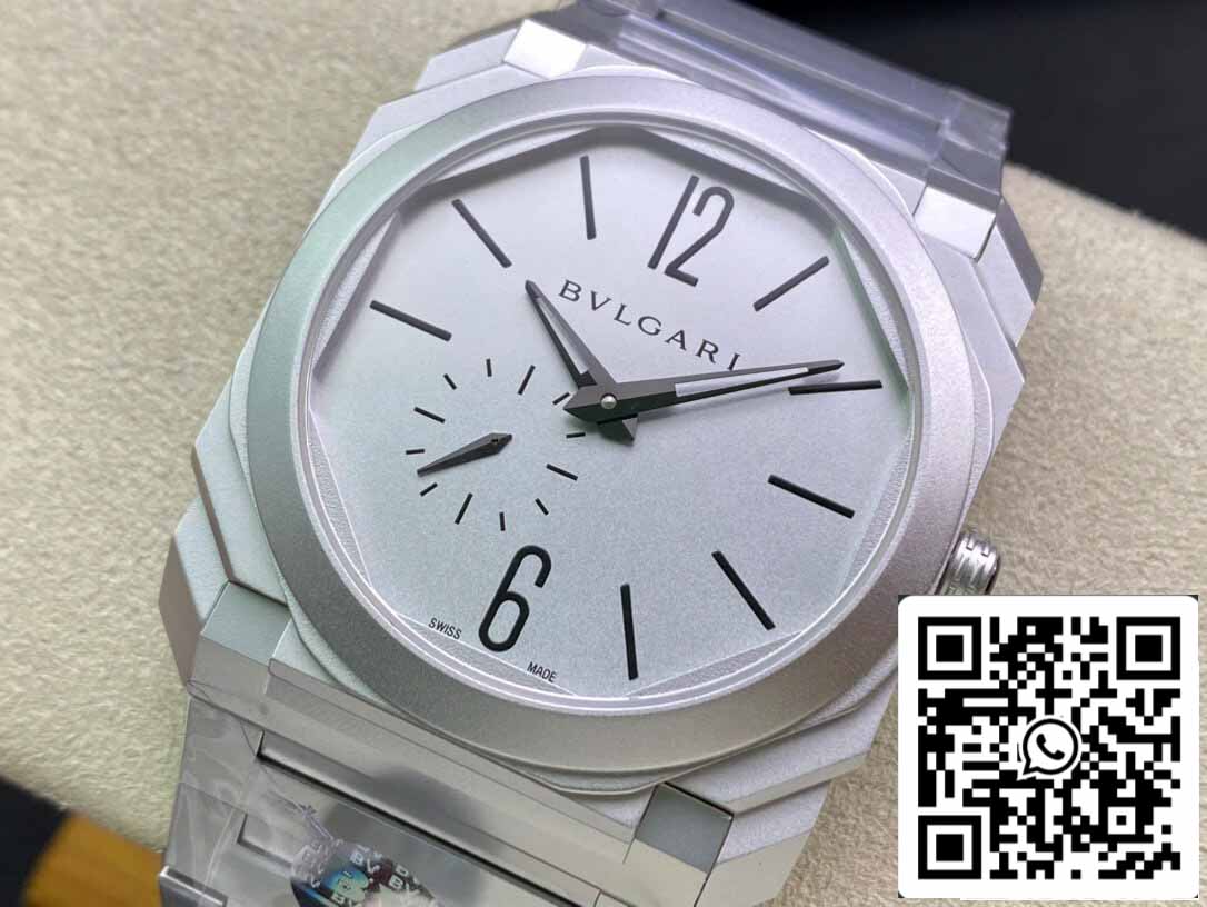 Bvlgari Octo Finissimo 103011 40MM 1:1 Mejor edición BV Factory esfera plateada