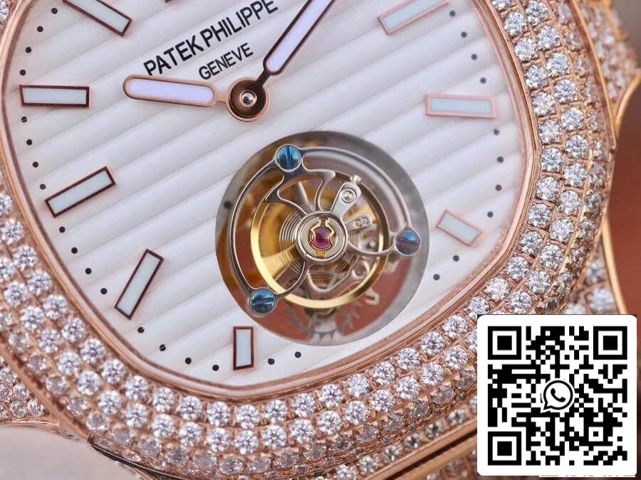 Patek Philippe Nautilus Jumbo 5711 R8 Factory 1:1 Best Edition Swiss Tourbillon Rose Gold