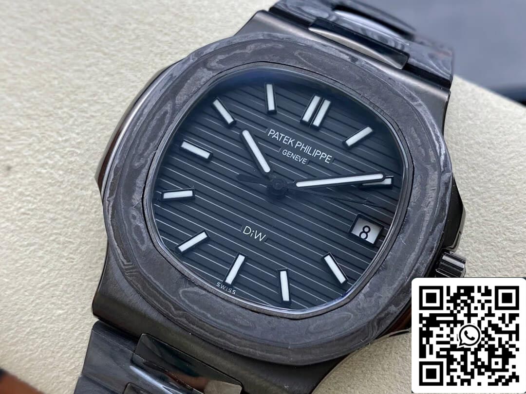 Patek Philippe Nautilus 5711 DiW 1:1 Melhor Edição Mostrador Preto