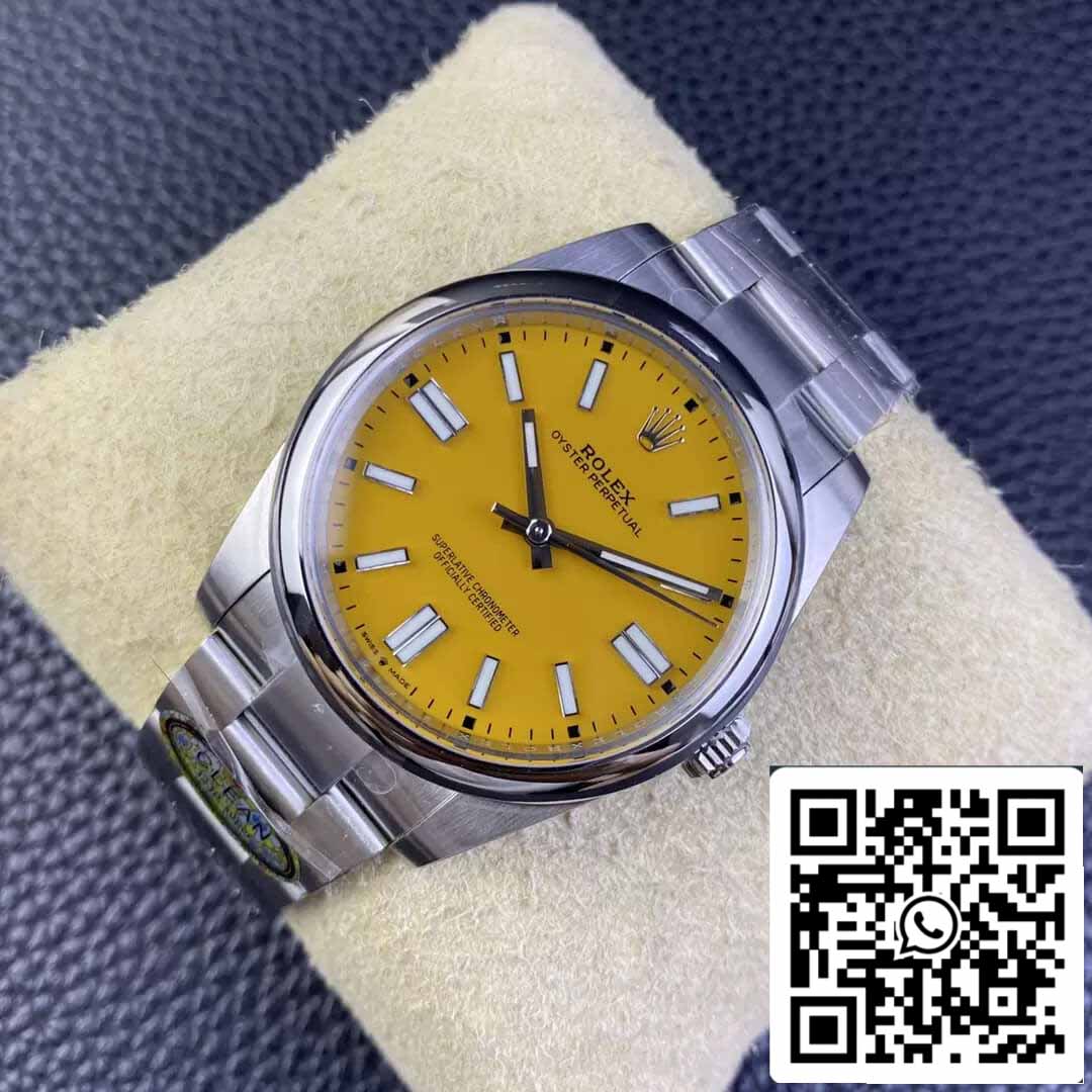 Rolex Oyster Perpetual M124300-0004 41MM 1:1 Best Edition Clean Factory Yellow Dial