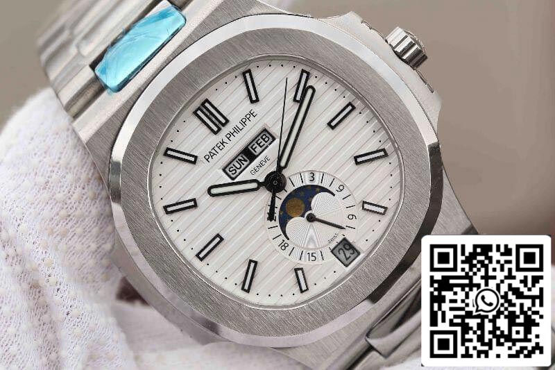 Patek Philippe Nautilus 5726/1A-010 KM Factory 1:1 Meilleure édition suisse ETA324 Cadran texturé blanc