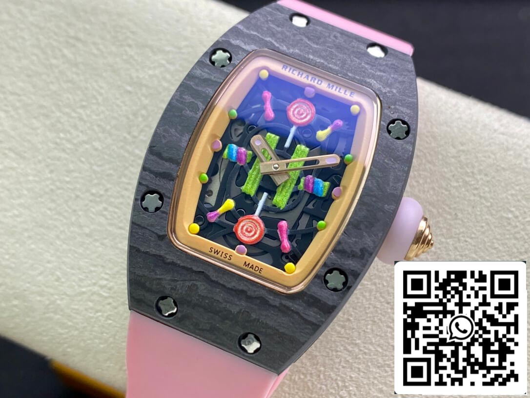 Richard Mille RM-07 Bon Bon 1:1 Mejor Edición RM Factory Correa Rosa