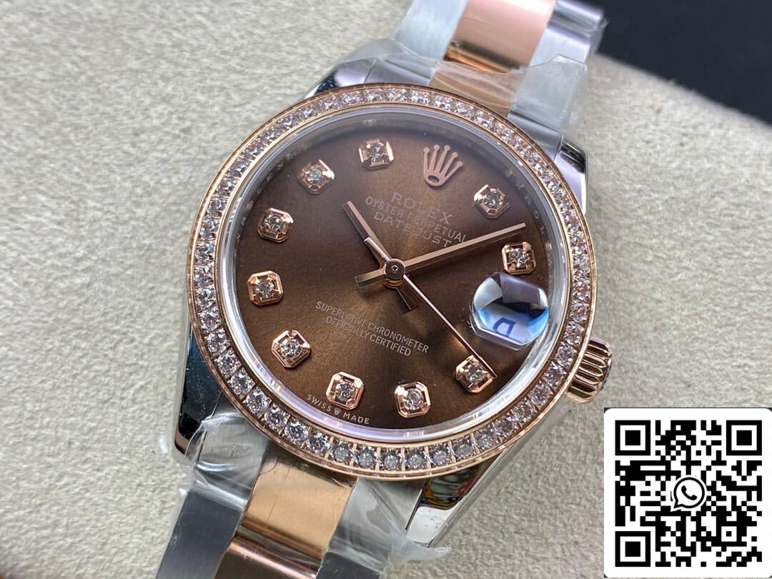 Rolex Datejust M278381RBR-0027 31MM 1:1 Meilleure édition EW Factory Cadran marron