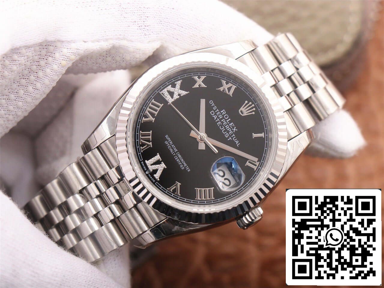 Rolex Datejust M126233 36MM 1:1 Meilleure édition EW Factory Cadran noir